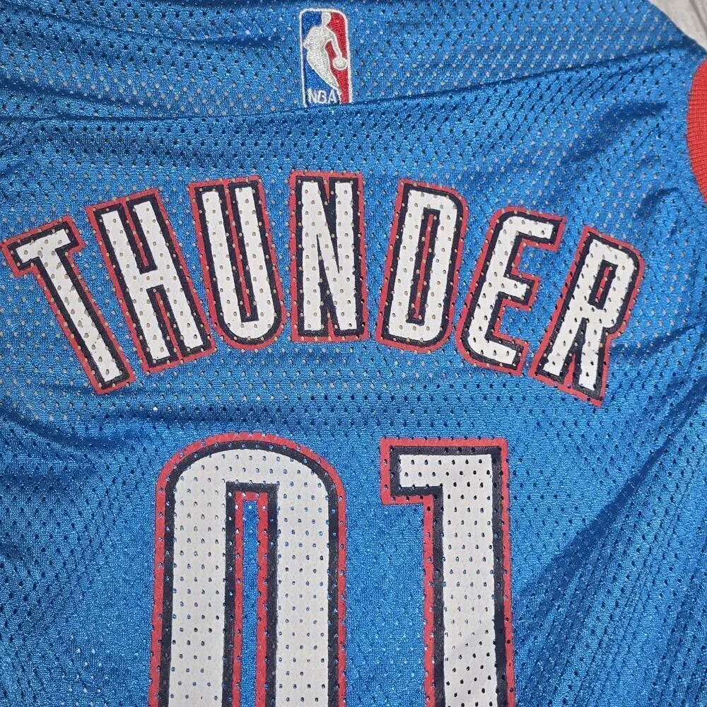 NWT Pets First NBA Oklahoma City Thunder Dog Jersey, Size LARGE 22-26